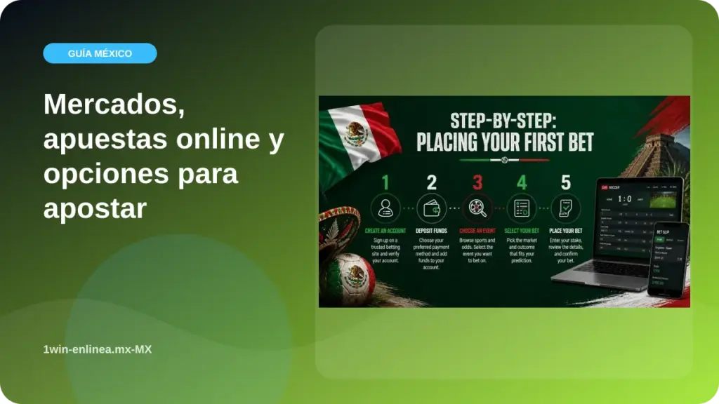 Mercados, apuestas online y opciones para apostar illustration