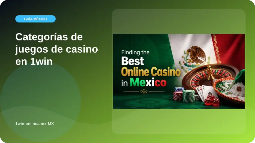 Categorías de juegos de casino en 1win illustration