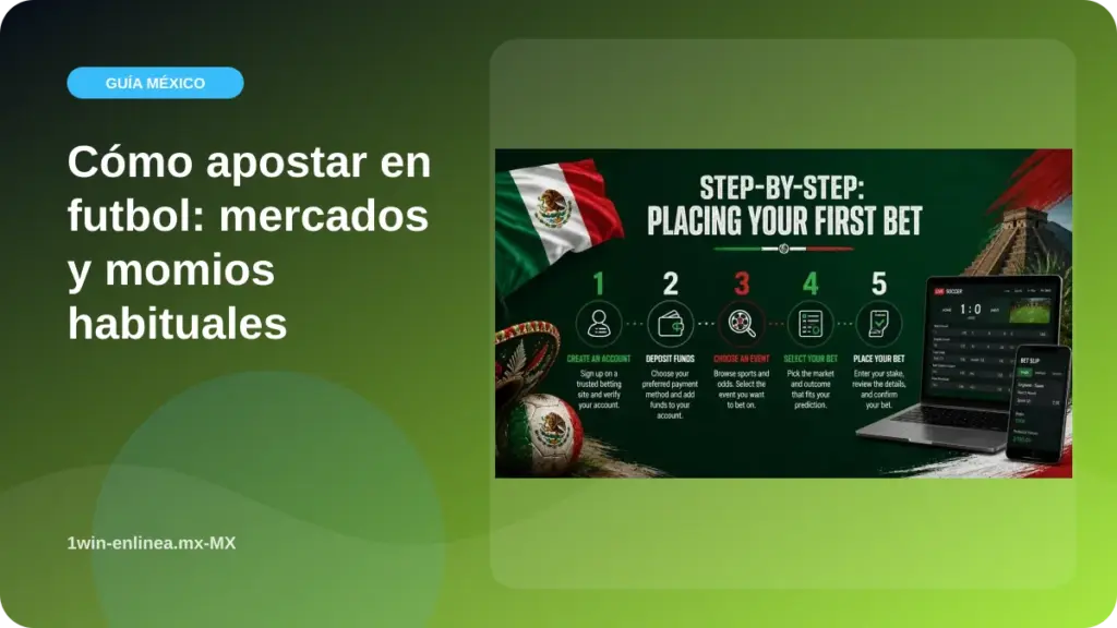 Cómo apostar en futbol: mercados y momios habituales illustration