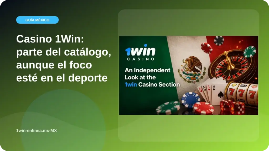 Casino 1Win: parte del catálogo, aunque el foco esté en el deporte illustration